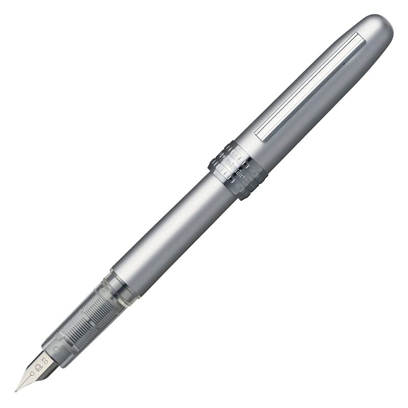 Platinum Fountain Pen, Plaisir Medium Nib, Ice White (PGB-1000B-#3-M) - Image 3